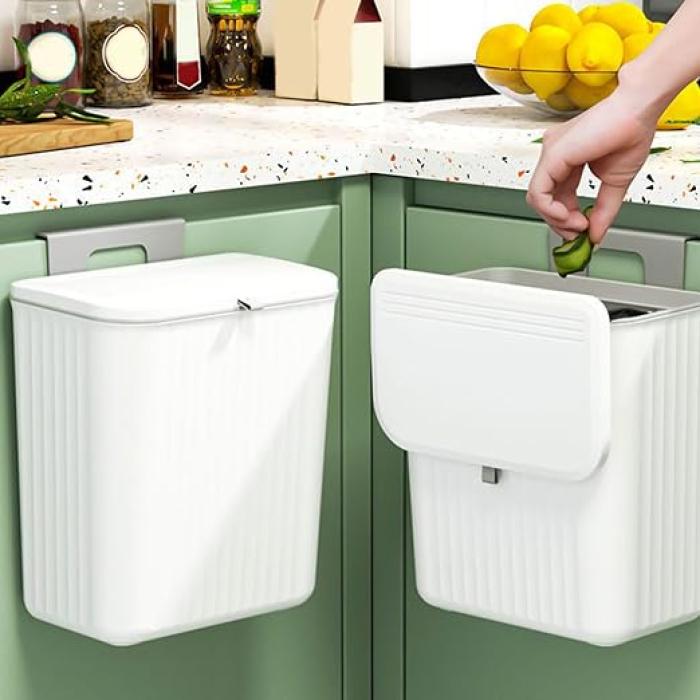 Premium Quality Wall Mounted Hanging Trash Bin - Image 2