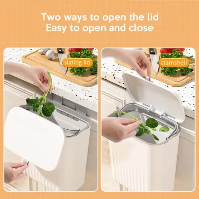 Premium Quality Wall Mounted Hanging Trash Bin - Image 5