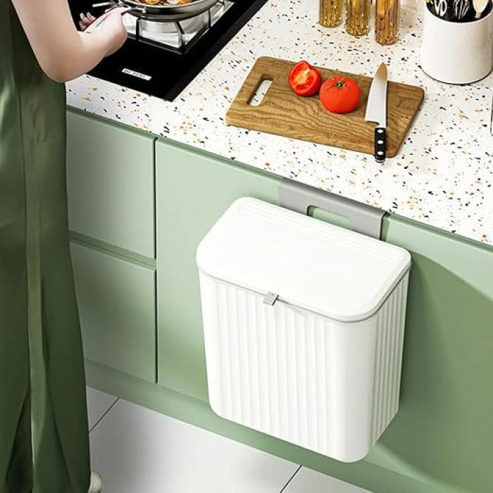 Premium Quality Wall Mounted Hanging Trash Bin - Image 6