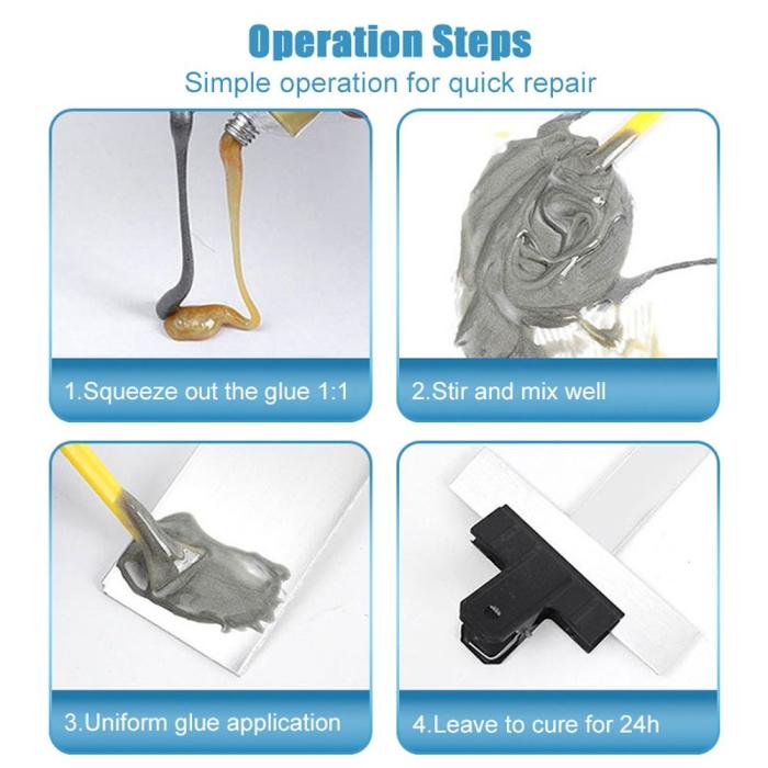 Extra Strong 2-Component Heat Resistant Waterproof Metal Glue - Image 6