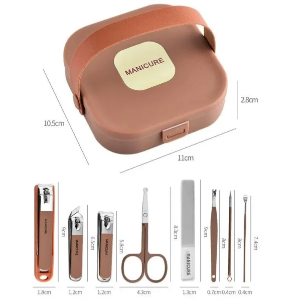 00ace84d-80b7-477a-9cda-7180dbbc3dde.webp Professional Stainless Steel Manicure & Pedicure Grooming Kit with Portable Case