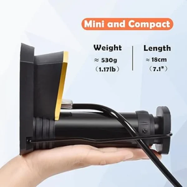 Portable Foldable Foot Air Pump with Pressure Gauge