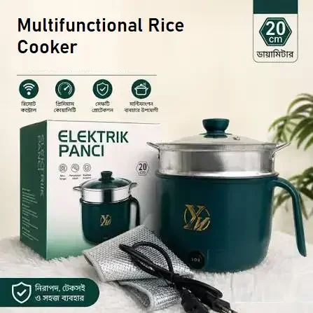 2-in-1 Multifunctional Electric Hot Pot & Steamer (18cm)