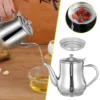 Premium Stainless Steel Oil Pot with Filter
