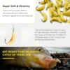12 Pcs Soft Silicone Maggots Artificial Fishing Bait