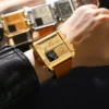 POEDAGAR Luxury Rectangle Men's Watch