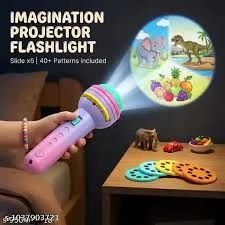 Kids Projection Flashlight Torch Toy with Slides