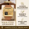 POEDAGAR Luxury Rectangle Men's Watch
