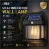 Solar Rechargeable Motion Sensor Wall Lamp BK-888