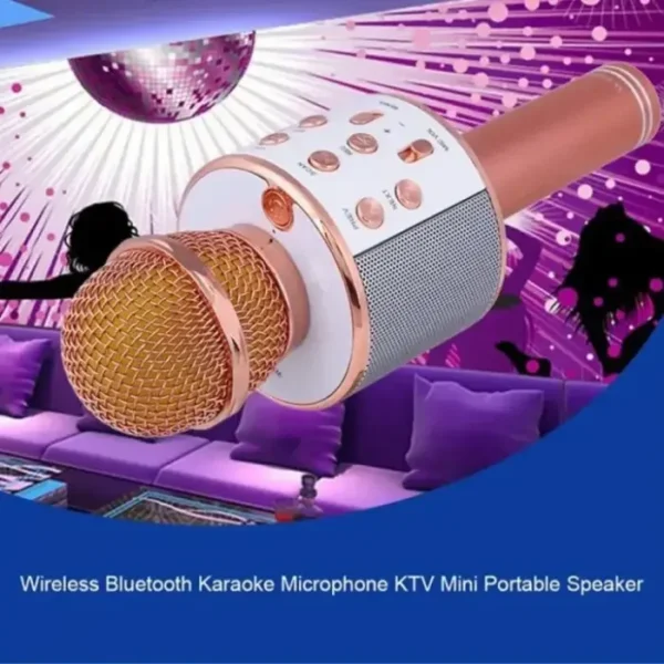 WS-858 Wireless Karaoke Microphone with Speaker