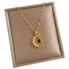 I Love You Crescent Moon Projection Necklace
