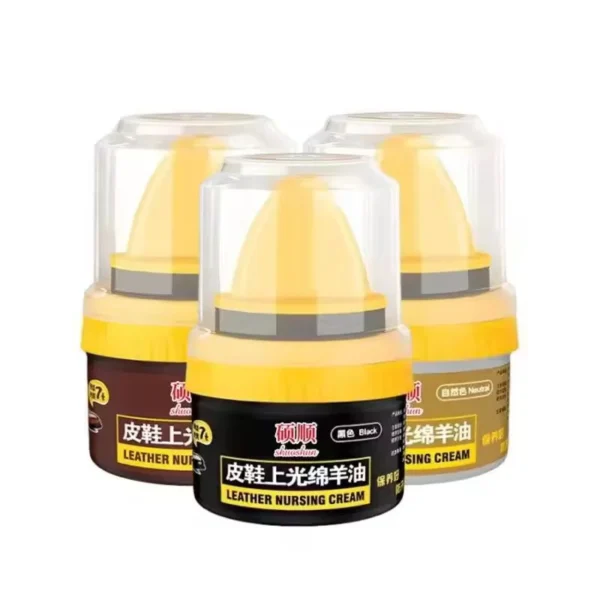 Premium Brown Leather Shoe Polish