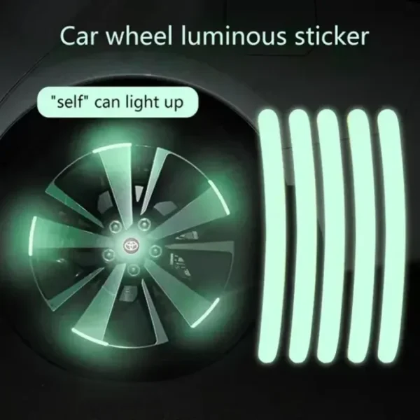Reflective Wheel Rim Luminous Sticker (20Pcs)