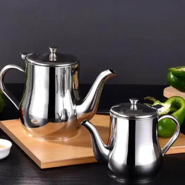 Premium Stainless Steel Oil Pot with Filter