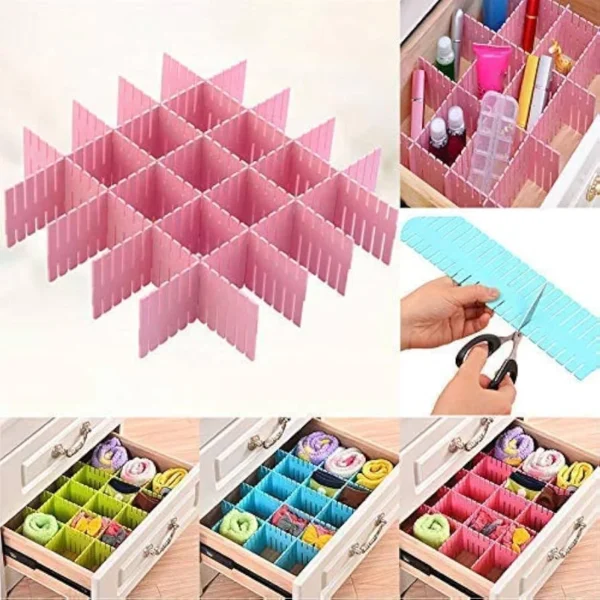3e32b949-d2cb-41e3-aa04-92d7f6333edd.webp DIY Adjustable Drawer Storage Divider Grid (6 Pcs Set)