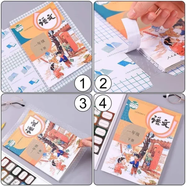 3D A4 Transparent Book Cover 20 Pcs Set