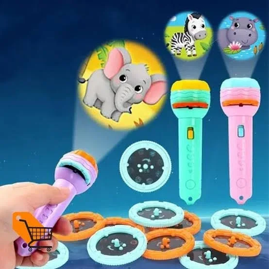 Kids Projection Flashlight Torch Toy with Slides