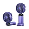 3-in-1 Portable Rechargeable Mini Fan with LED Digital Display (5-Speed)
