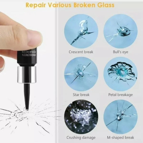 Windshield Glass Crack Repair Kit