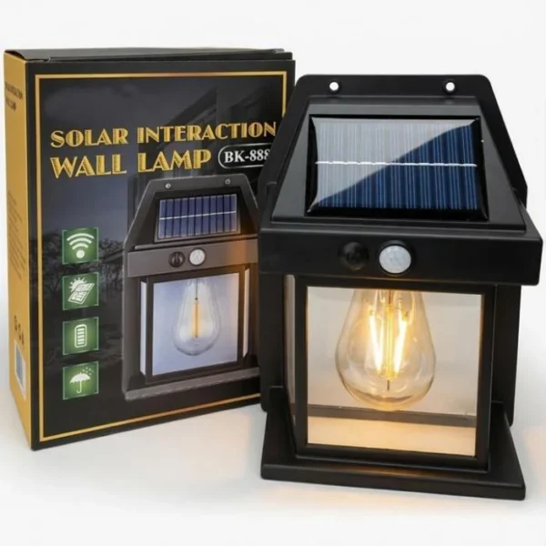 Solar Rechargeable Motion Sensor Wall Lamp BK-888