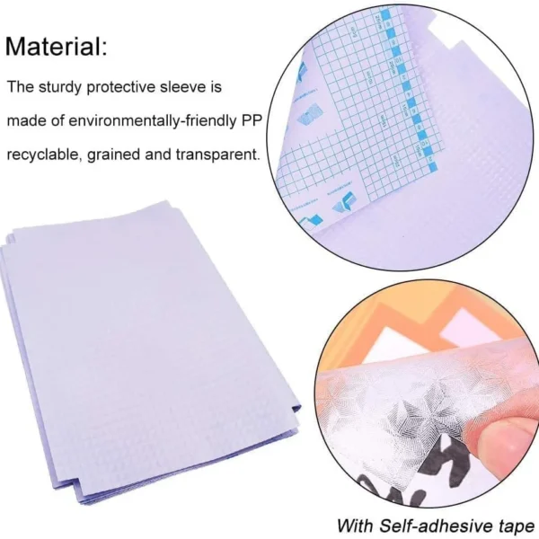 3D A4 Transparent Book Cover 20 Pcs Set