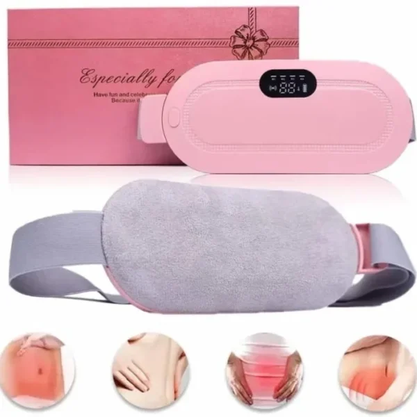 5acc8de6-6fff-4db2-93bb-6a7cd3267851.webp Period Cramp Relief Belt – Portable Electric Menstrual Heating Pad with Massager