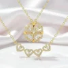 7051698d-75c3-480c-be8d-56e49e9a2c49.webp 2-in-1 Magnetic Four Leaf Clover Heart Gold Necklace
