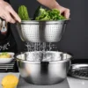 3-in-1 Stainless Steel Vegetable Cutter & Drainer