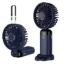 3-in-1 Portable Rechargeable Mini Fan with LED Digital Display (5-Speed)