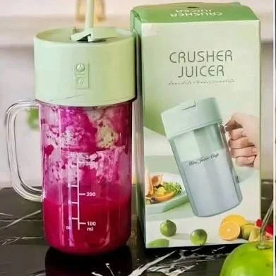 2-in-1 Mini Portable USB Rechargeable Crusher Juicer