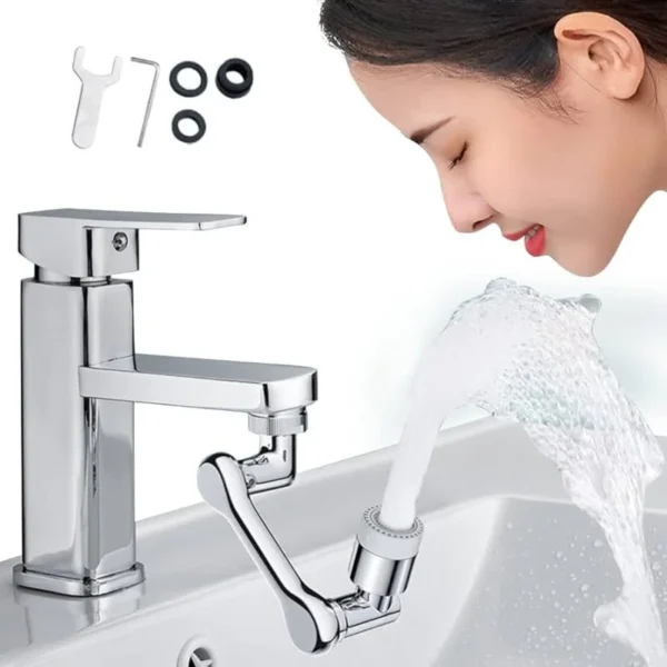 FlexiFlow 1080° Rotating Robotic Arm Faucet Extender
