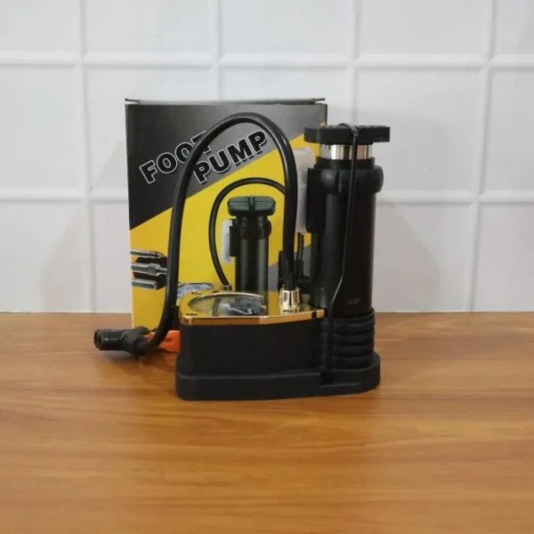 Portable Foldable Foot Air Pump with Pressure Gauge