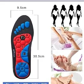 Ahusoli Akusoil Magnetic Acupressure Insoles for Men and Women