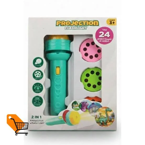 Kids Projection Flashlight Torch Toy with Slides
