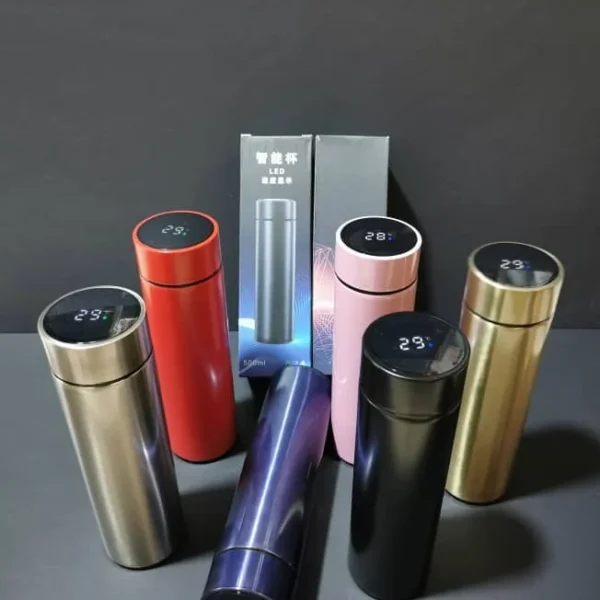 Smart LED Temperature Display Thermos Water Bottle (500ml)
