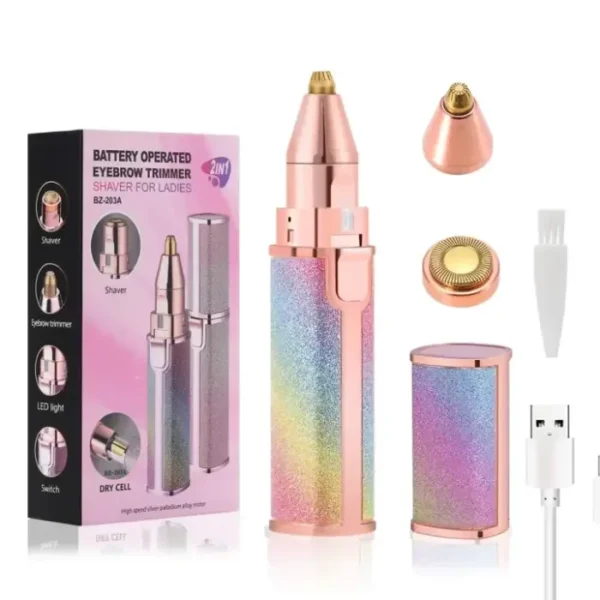 2-in-1 Lady Shaver & Eyebrow Trimmer