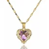 a591373d-09db-46a2-ab6e-b9f9ca03f933.webp Crystal Purple Heart Pendant Gold Chain Necklace