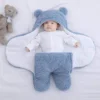 ab4f519d-d9c1-4d87-a4a0-98fc7d7622f4.webp Cute Bear Hooded Ultra-Soft Baby Swaddle Blanket & Sleeping Bag