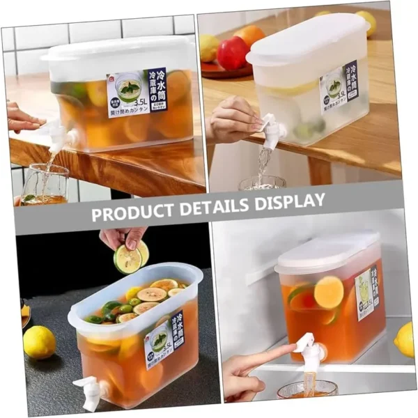 3.5L Refrigerator Water Beverage Dispenser with Faucet