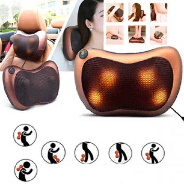 Multi-Functional 3D Shiatsu Massage Pillow with Heat