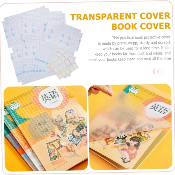 3D A4 Transparent Book Cover 20 Pcs Set