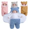 c34a8c6a-9165-4d85-8b55-4c24745811fe.webp Cute Bear Hooded Ultra-Soft Baby Swaddle Blanket & Sleeping Bag