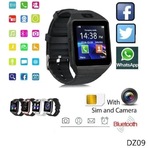 DZ09 Smart Watch with Touch Screen for Smartphone Sim Card for Android Smartwatch