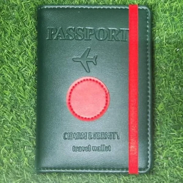 ceff60a9-fe42-402a-af08-6fdc5ed0afd7.webp Bangla Flag PU Leather Passport Cover & Travel Wallet