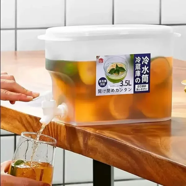 3.5L Refrigerator Water Beverage Dispenser with Faucet