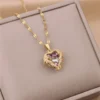 e51ff832-b3b0-44c3-a102-22b3fd2f4821.webp Crystal Purple Heart Pendant Gold Chain Necklace