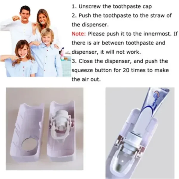 Automatic Toothpaste Dispenser & Holder Set