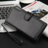 Baellerry Long Leather Wallet for Men